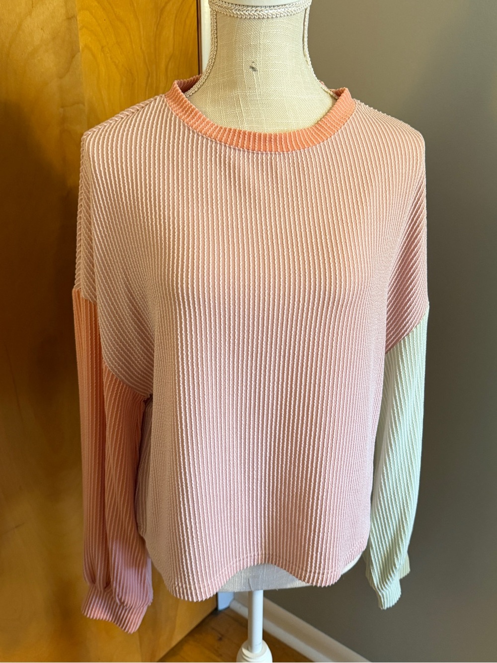 SHEIN Colorblock Long Sleeve Women's Top